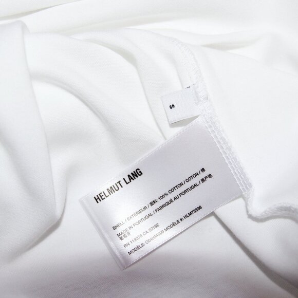 BNWT AW24 HELMUT LANG LOGO WHITE TSHIRT S - Picture 9 of 11